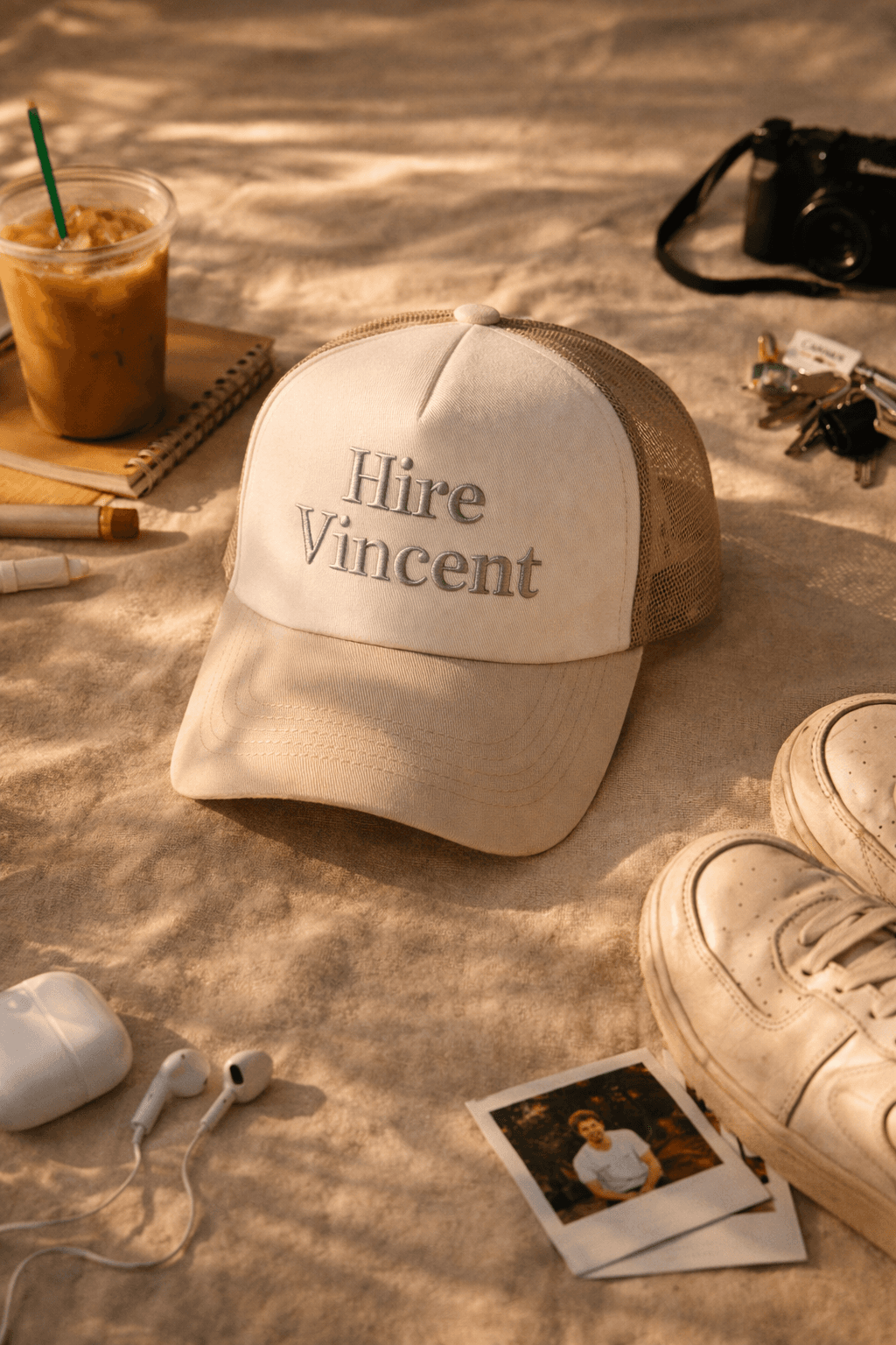 Hire Vincent Trucker Hat