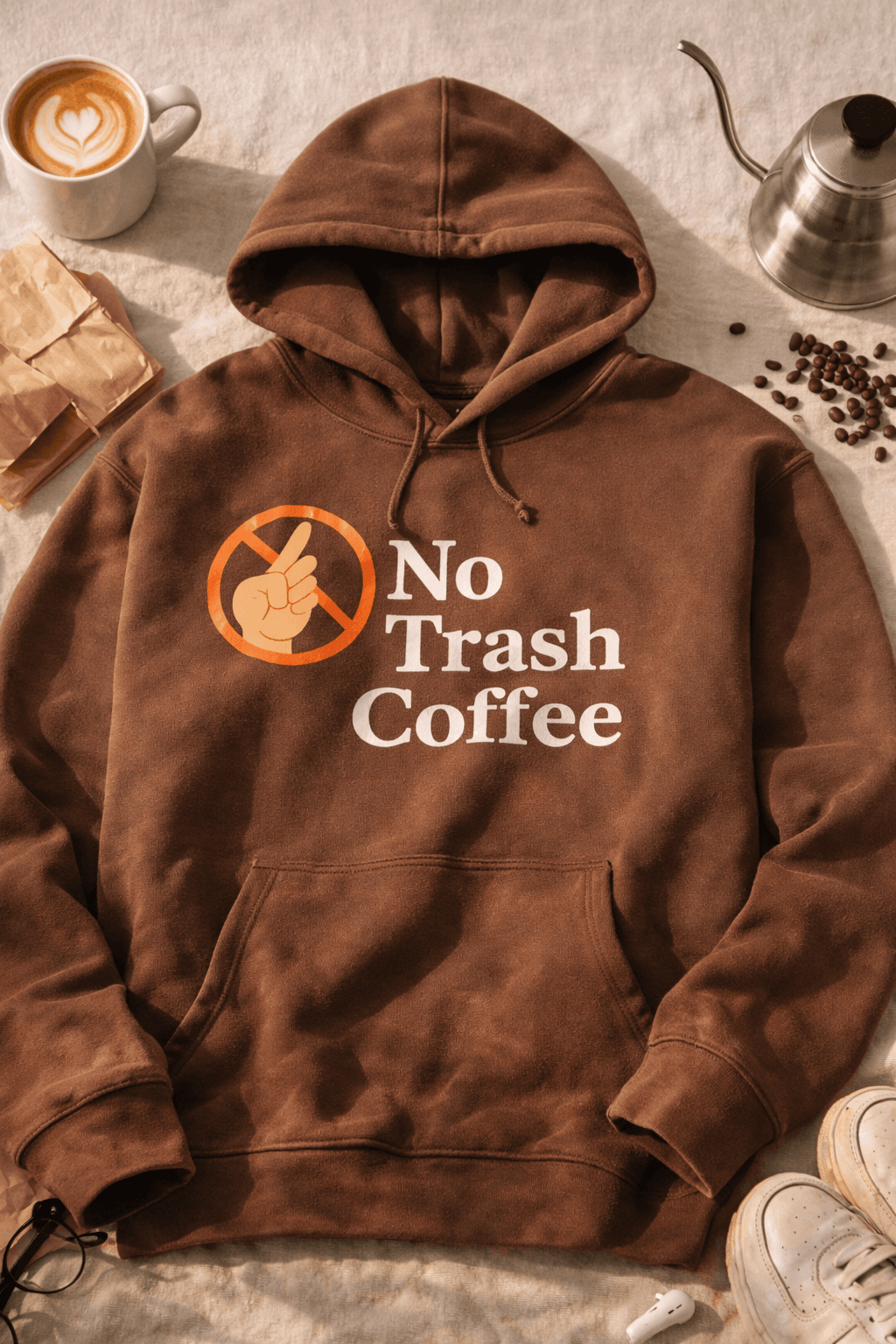 No Trash Coffee Hoodie